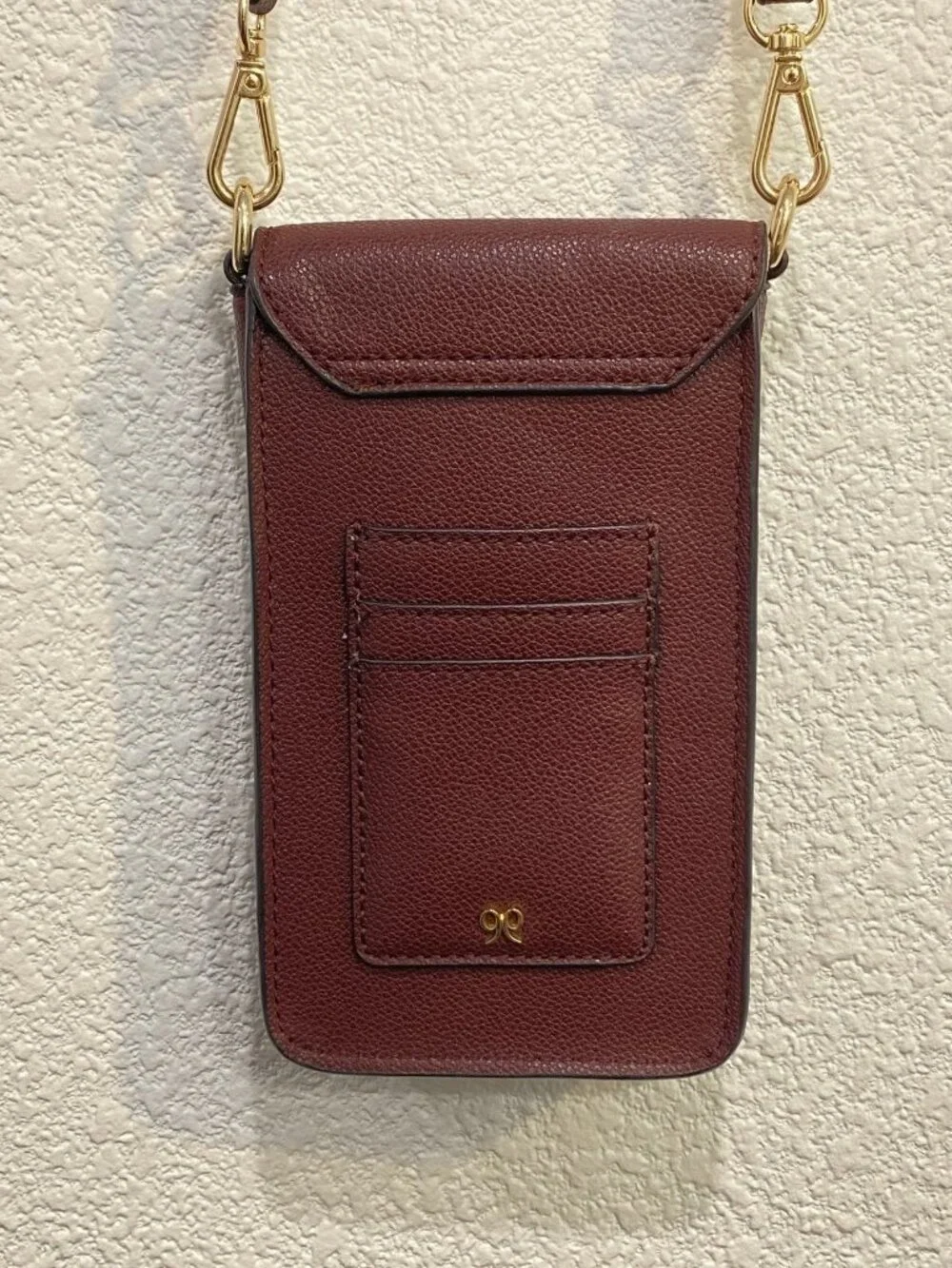 Nine West 3pc Set Burgundy Pebbled Phone Crossbody Wallet Card Case NEW - Picture 4 of 13